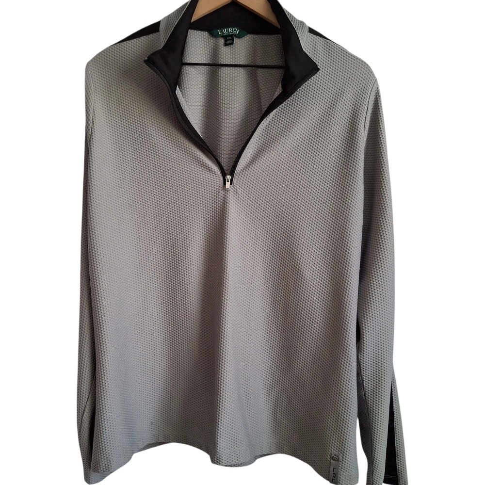 Lauren Ralph Lauren Gray Quarter-Zip Pullover - Sz XXL, Active, Outdoor